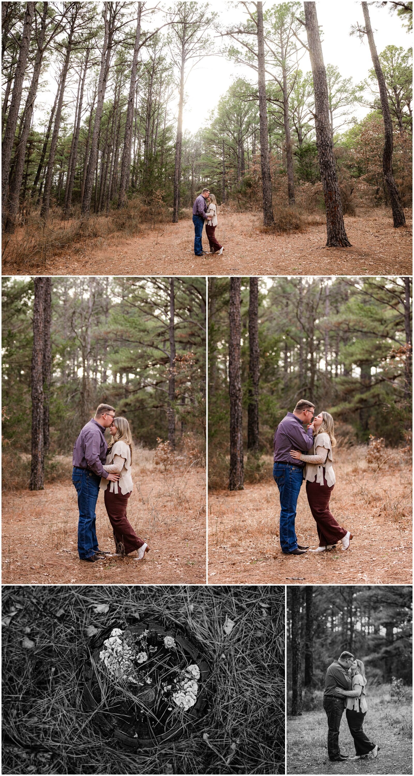 LBJ Grasslands engagement session in Decatur, Texas