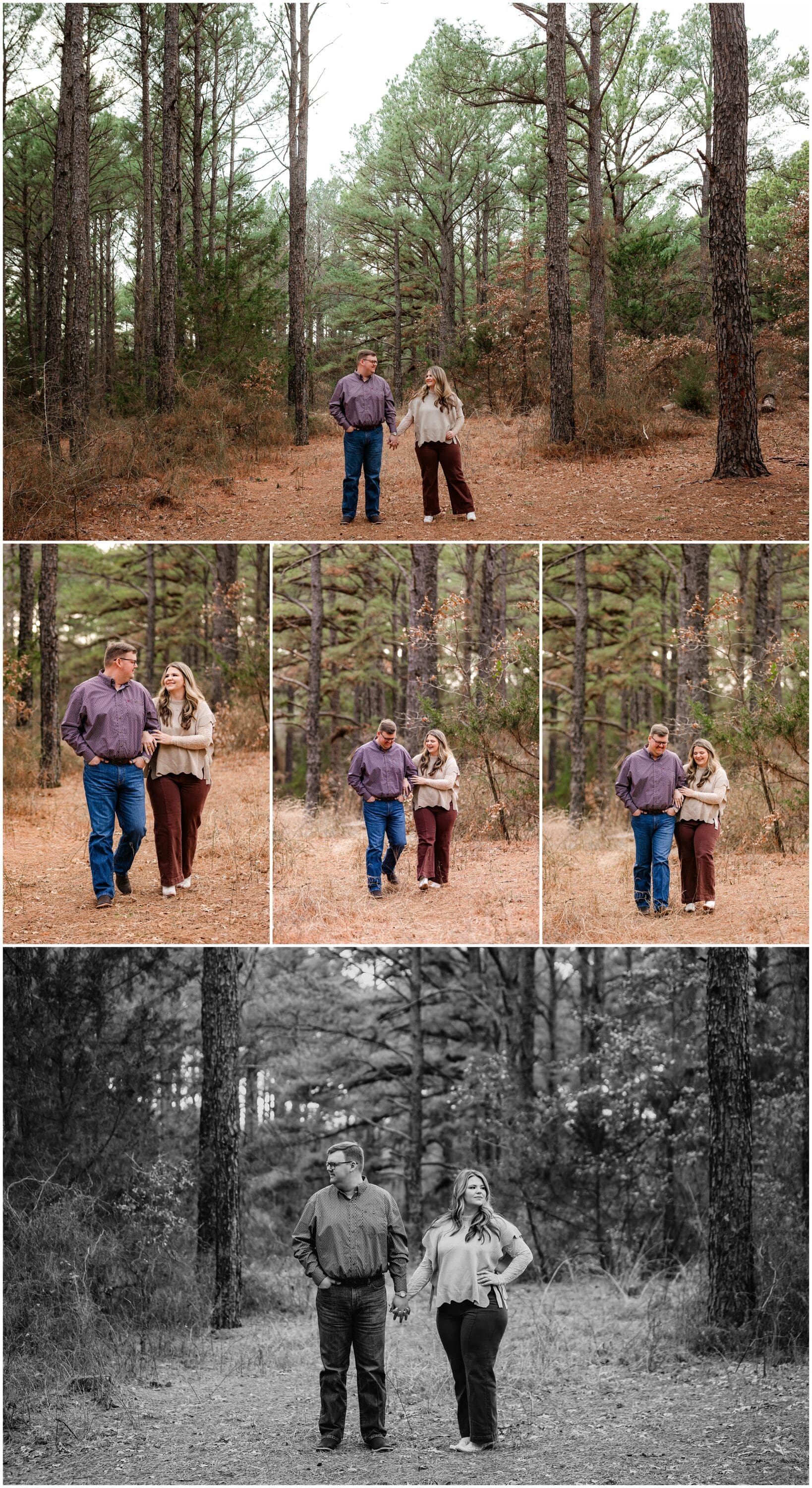 LBJ Grasslands engagement session in Decatur, Texas