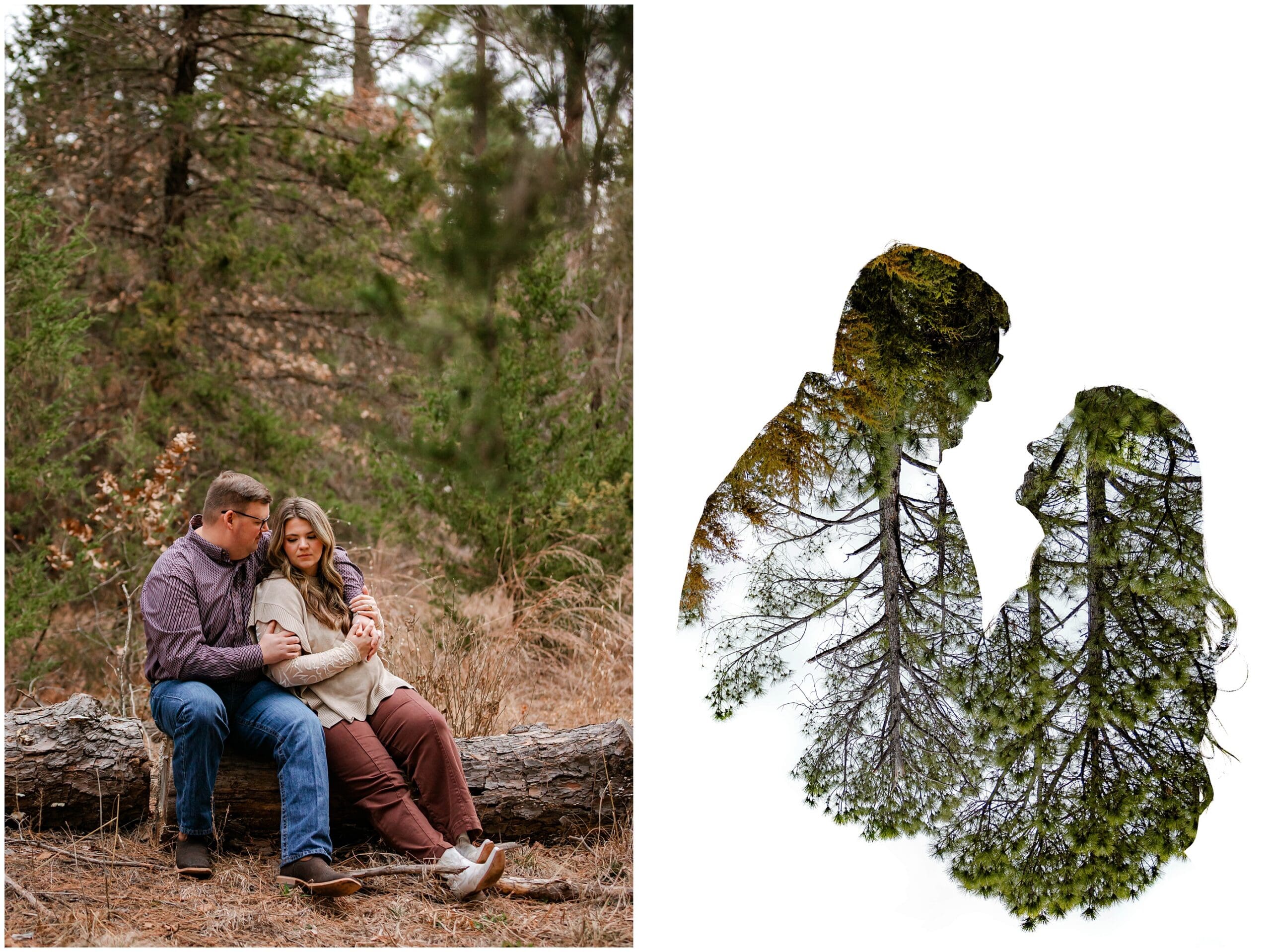 LBJ Grasslands engagement session in Decatur, Texas