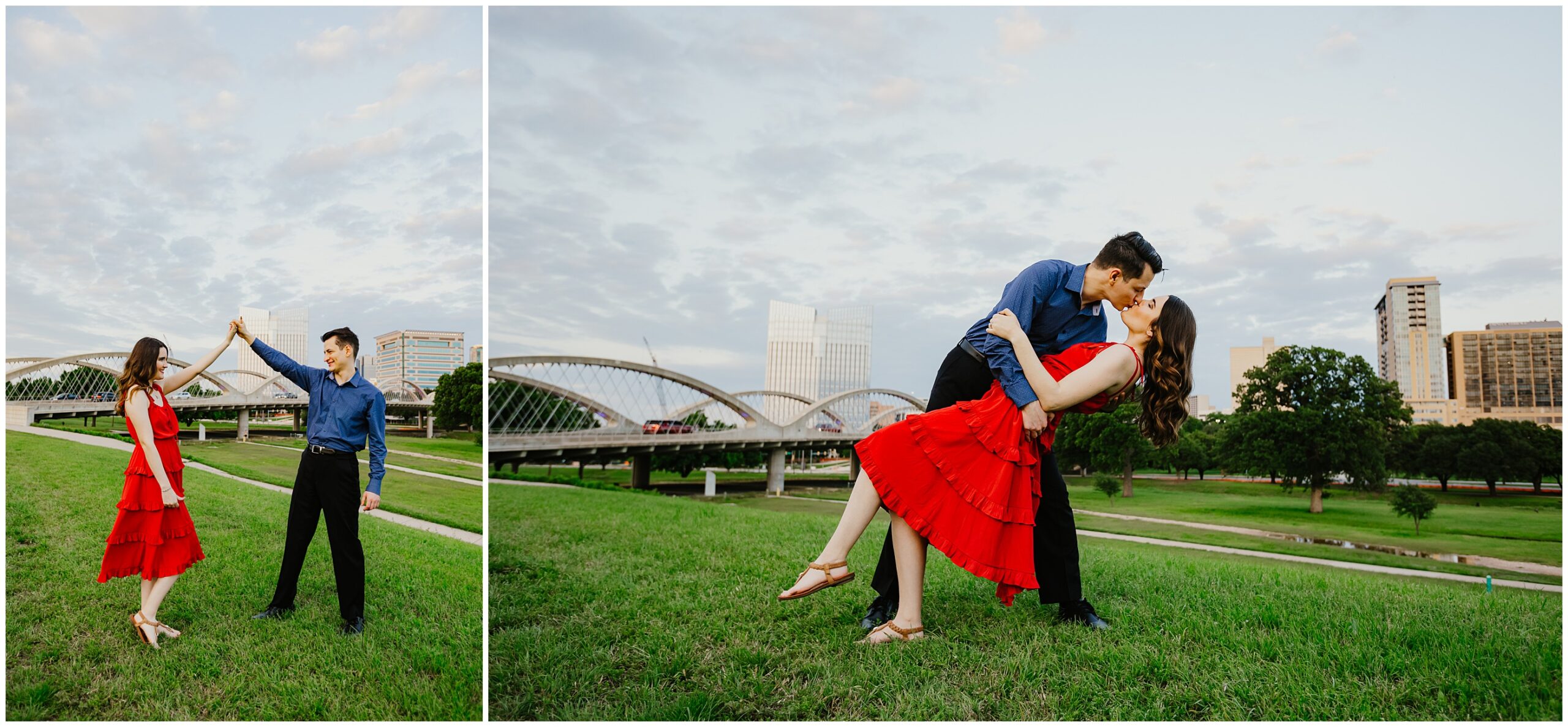 Engagement photographer in Fort Worth