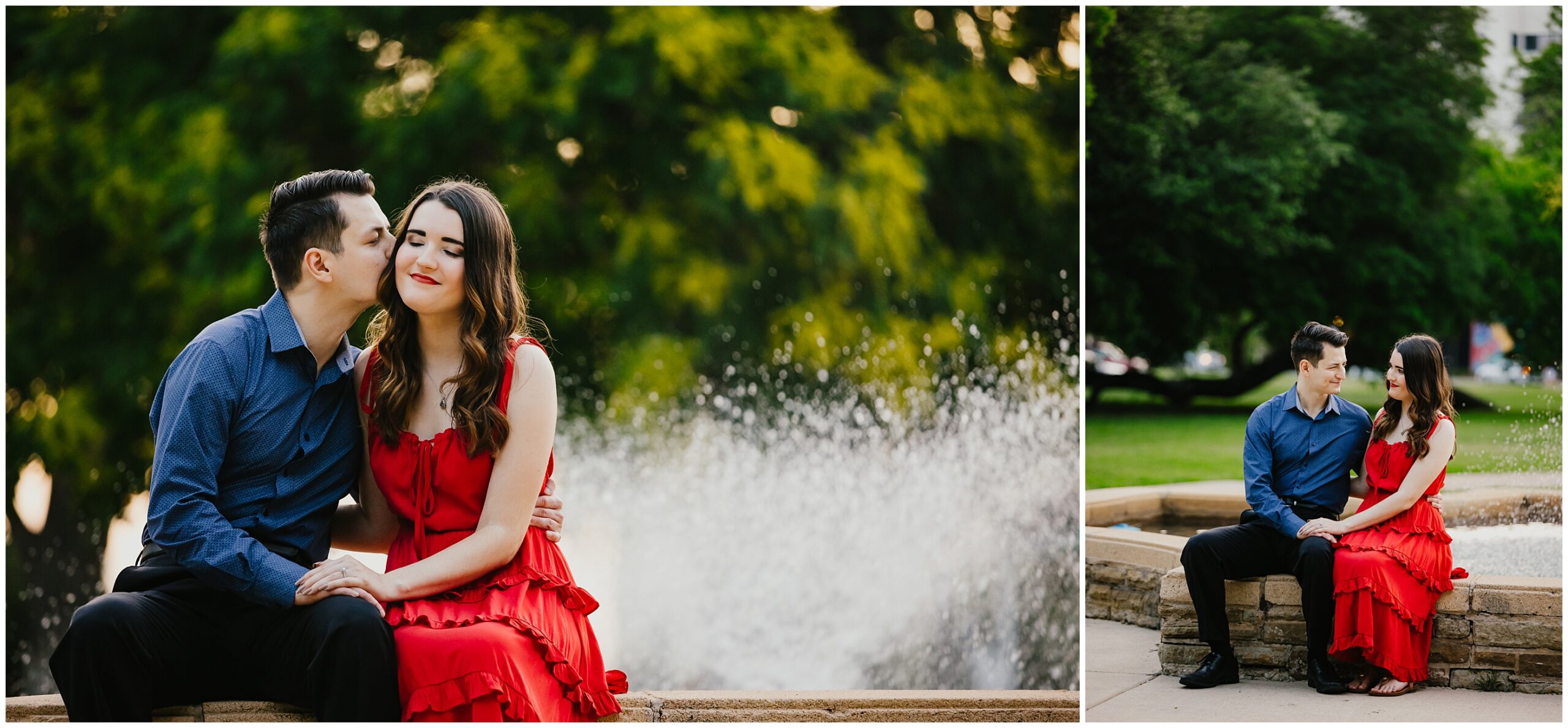 Engagement photographer in Fort Worth