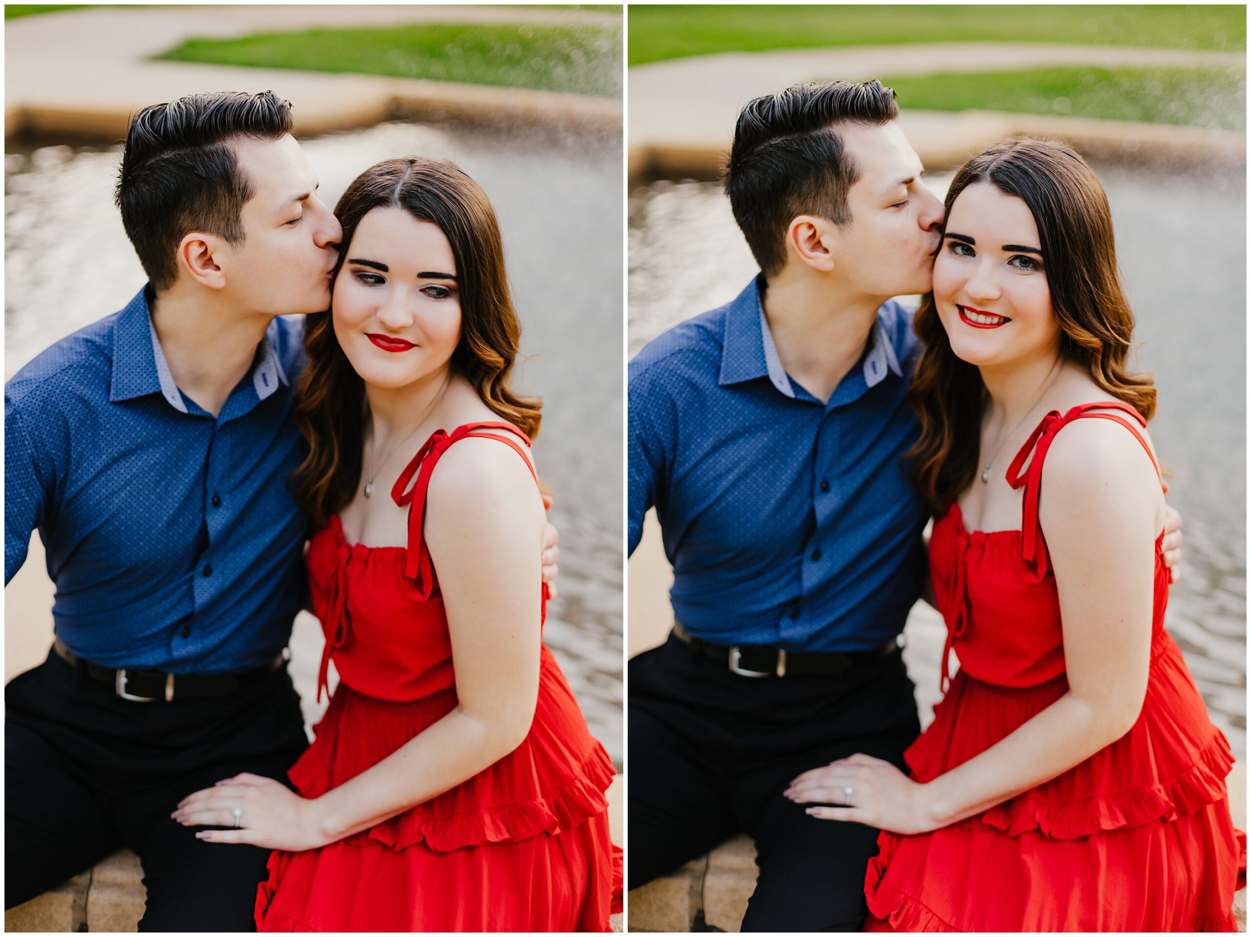 Engagement photographer in Fort Worth