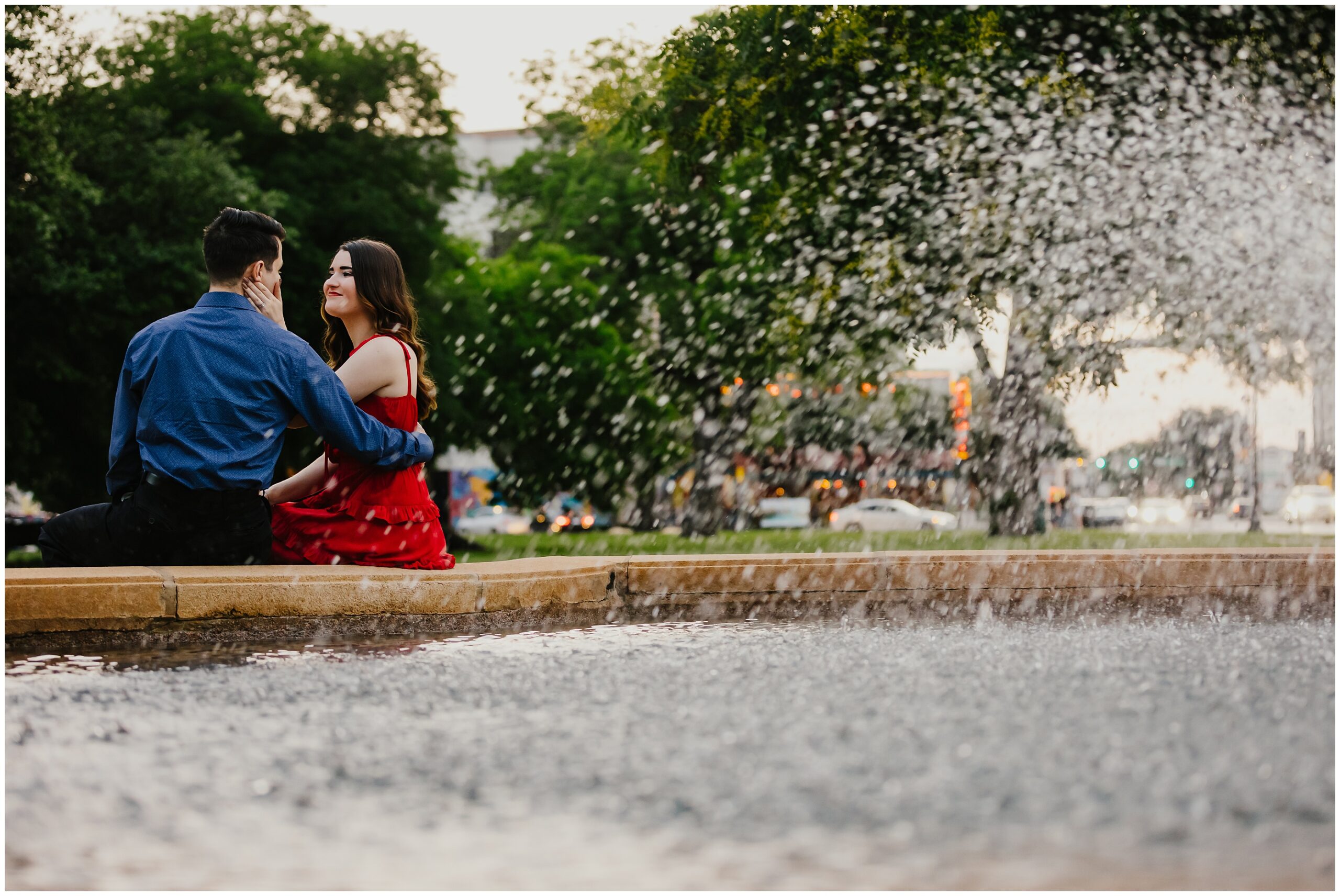 Engagement photographer in Fort Worth