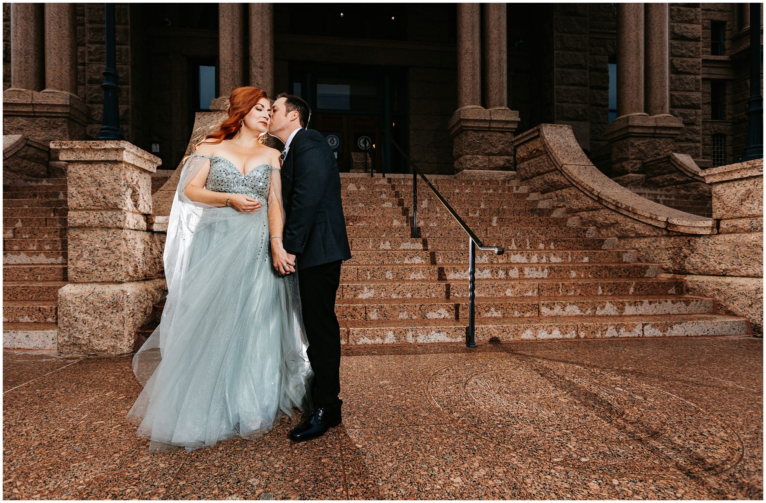 Fort Worth elopement at the Tarrant County Courthouse