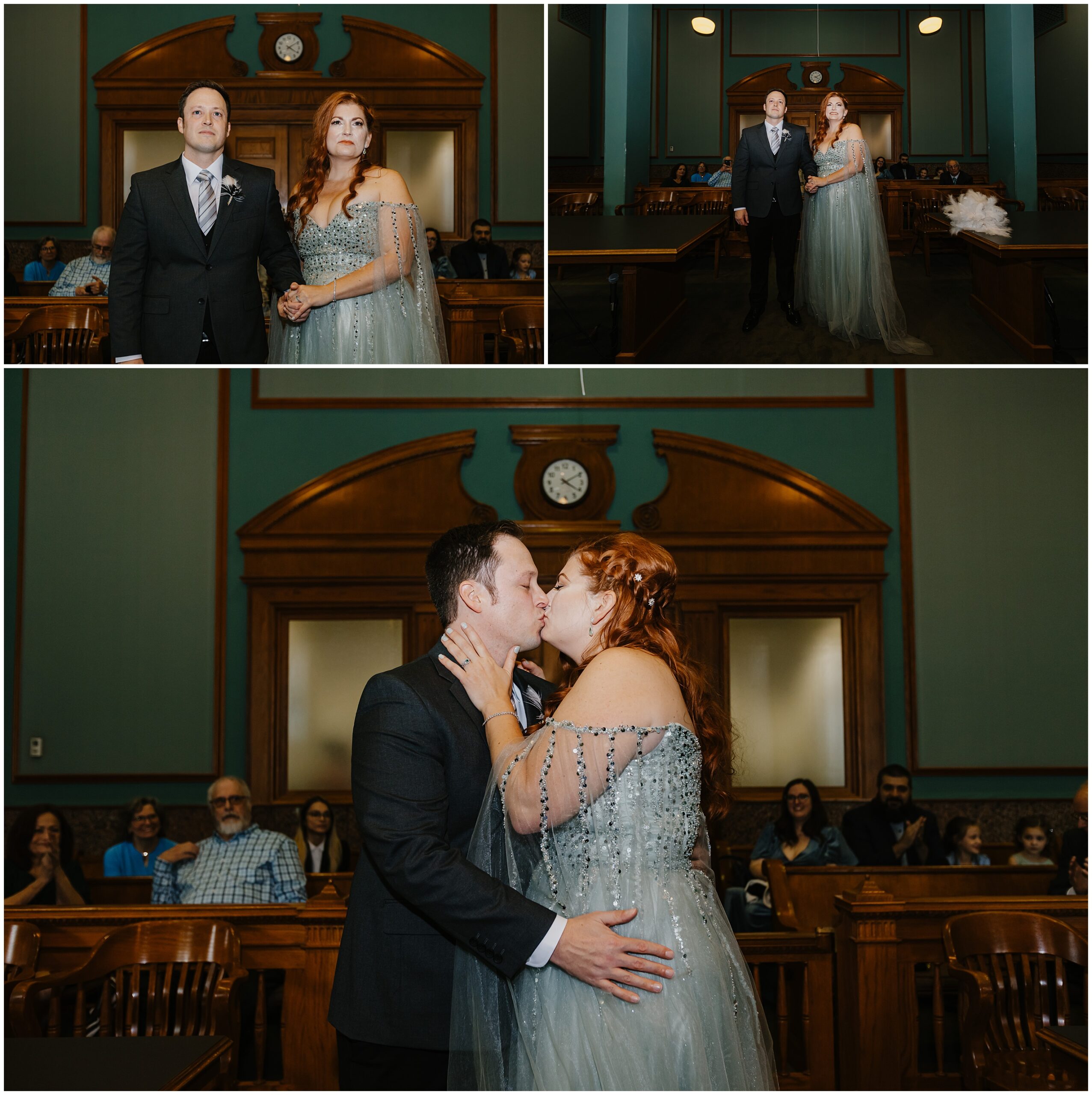 Fort Worth elopement at the Tarrant County Courthouse