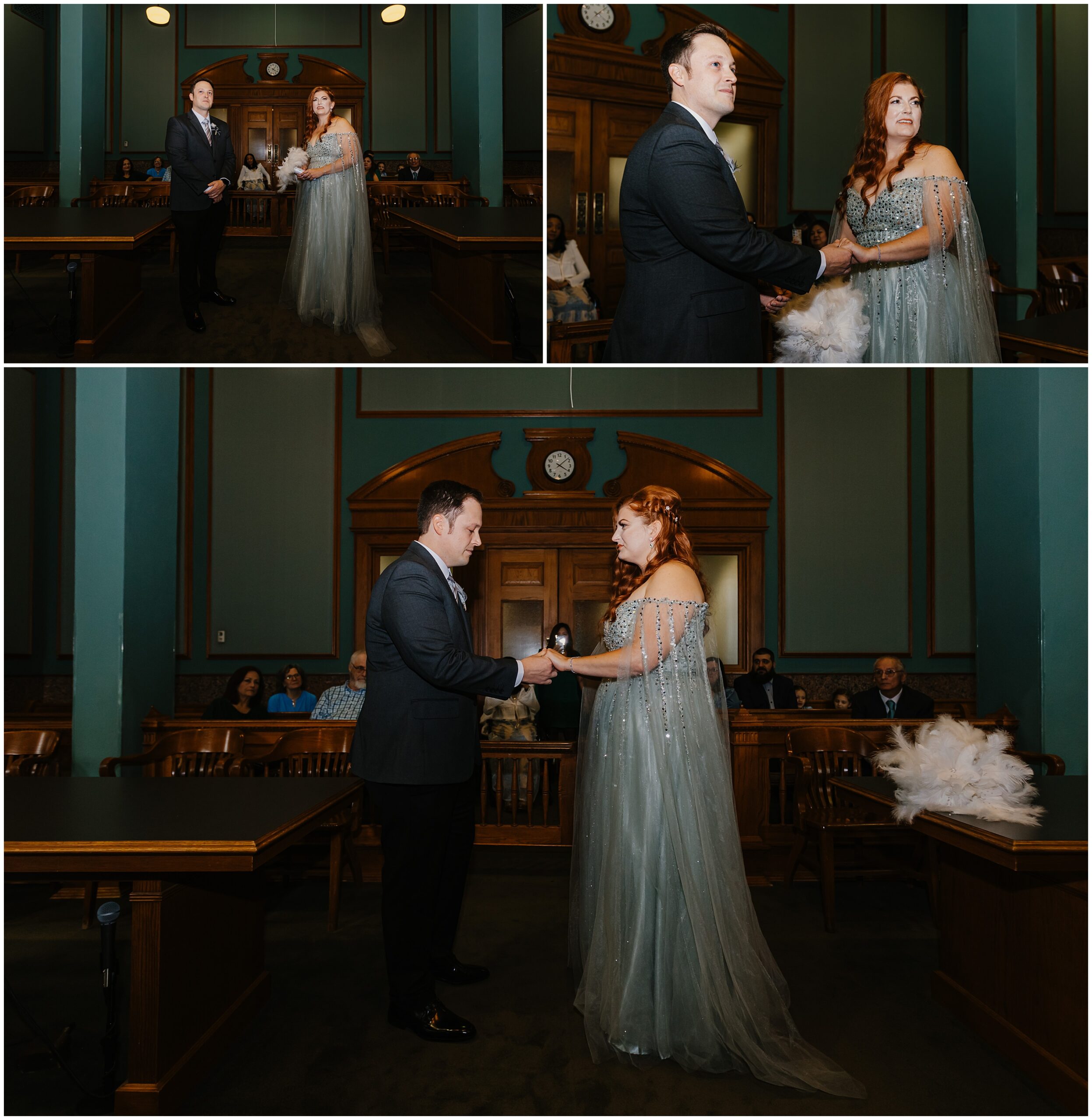 Fort Worth elopement at the Tarrant County Courthouse