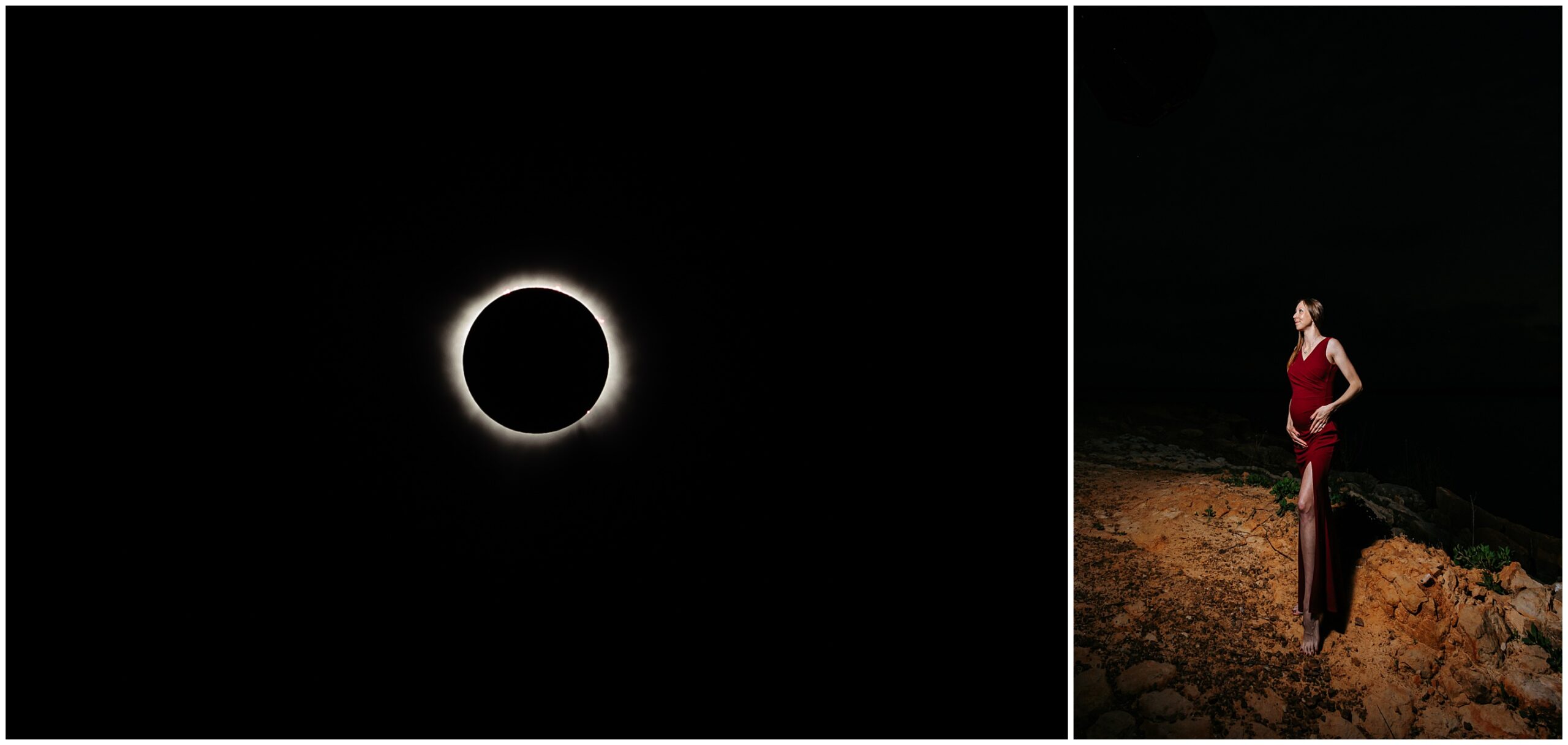 Eclipse maternity photos